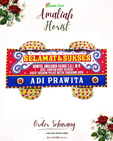 Papan Bunga Ucapan Selamat Temuwangi